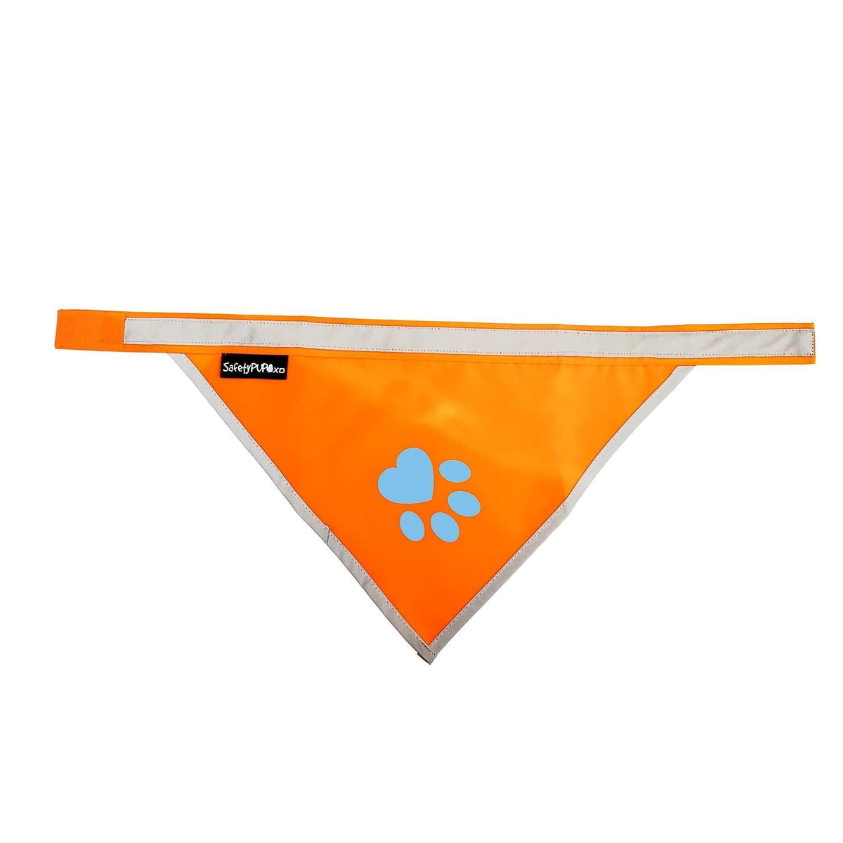 Bandana réfléchissant pour chien haute visibilité, taille S, tour de cou 25 cm, orange
