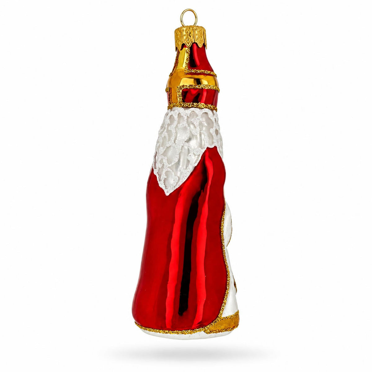 St. Nicholas Santa Glass Christmas Ornament Figurine