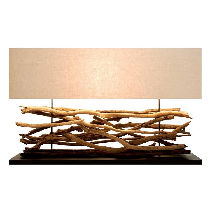 Extra Large Teak Sticks Lamp