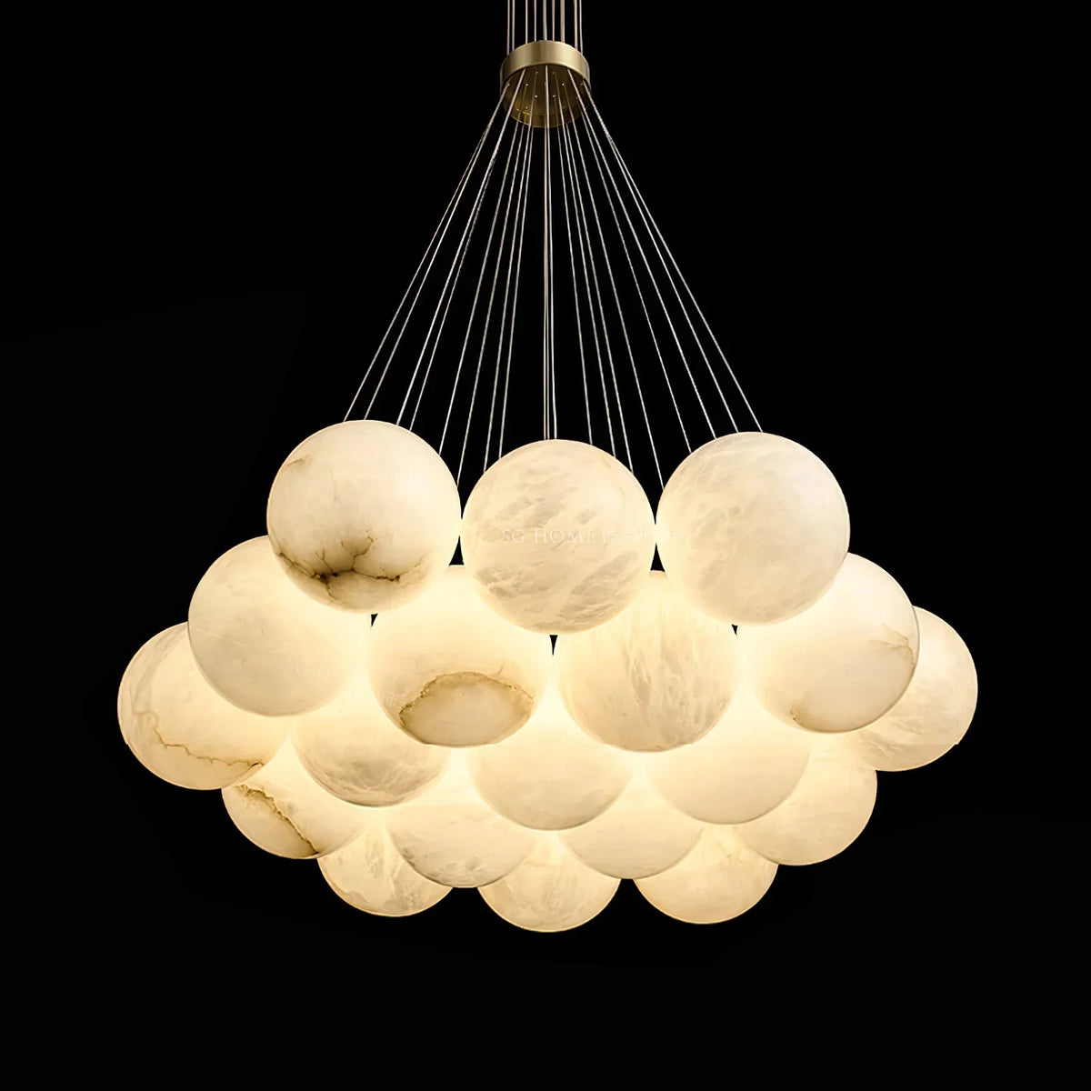 Alabaster Balls Chandelier