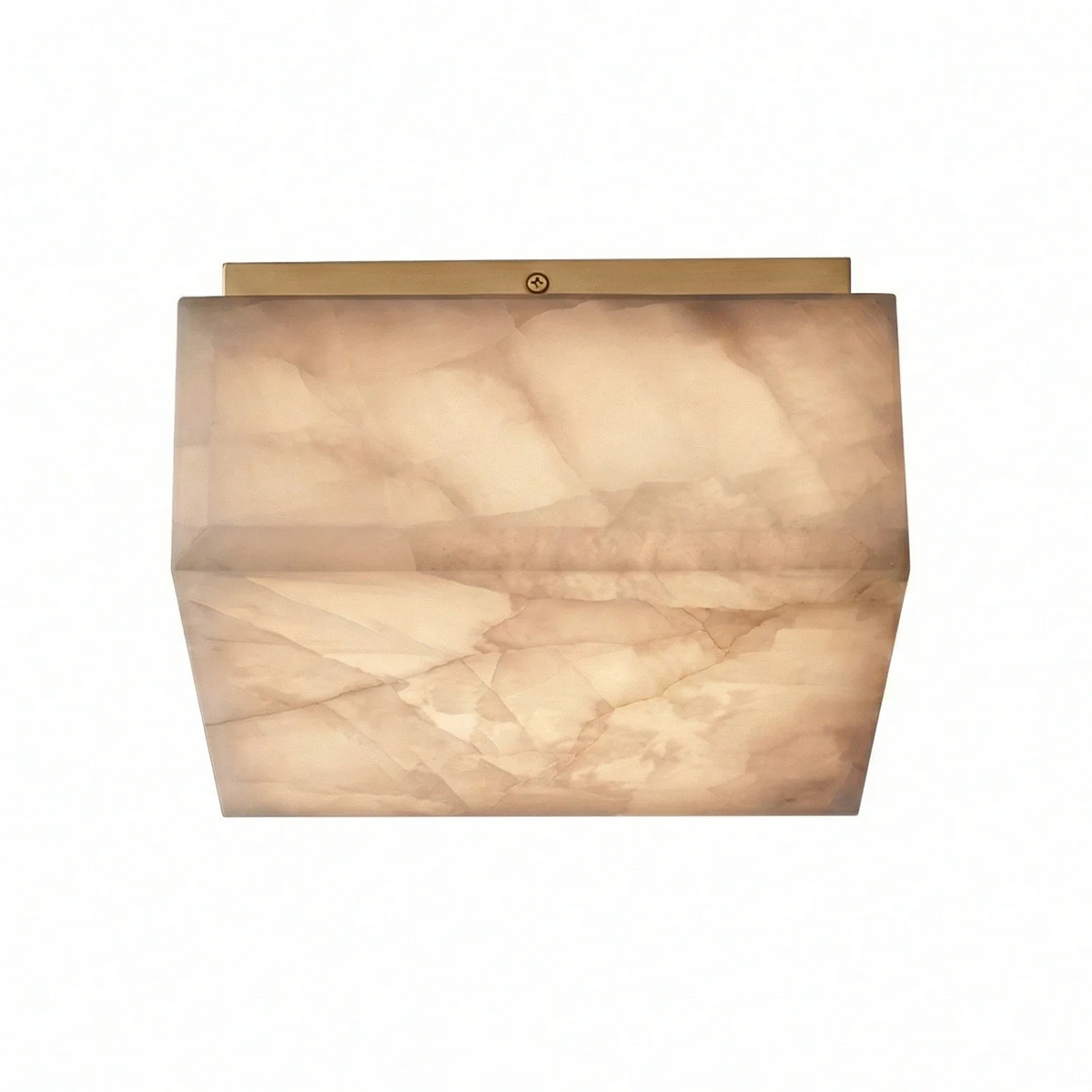 Alabaster Riviera Square Ceiling Lamp