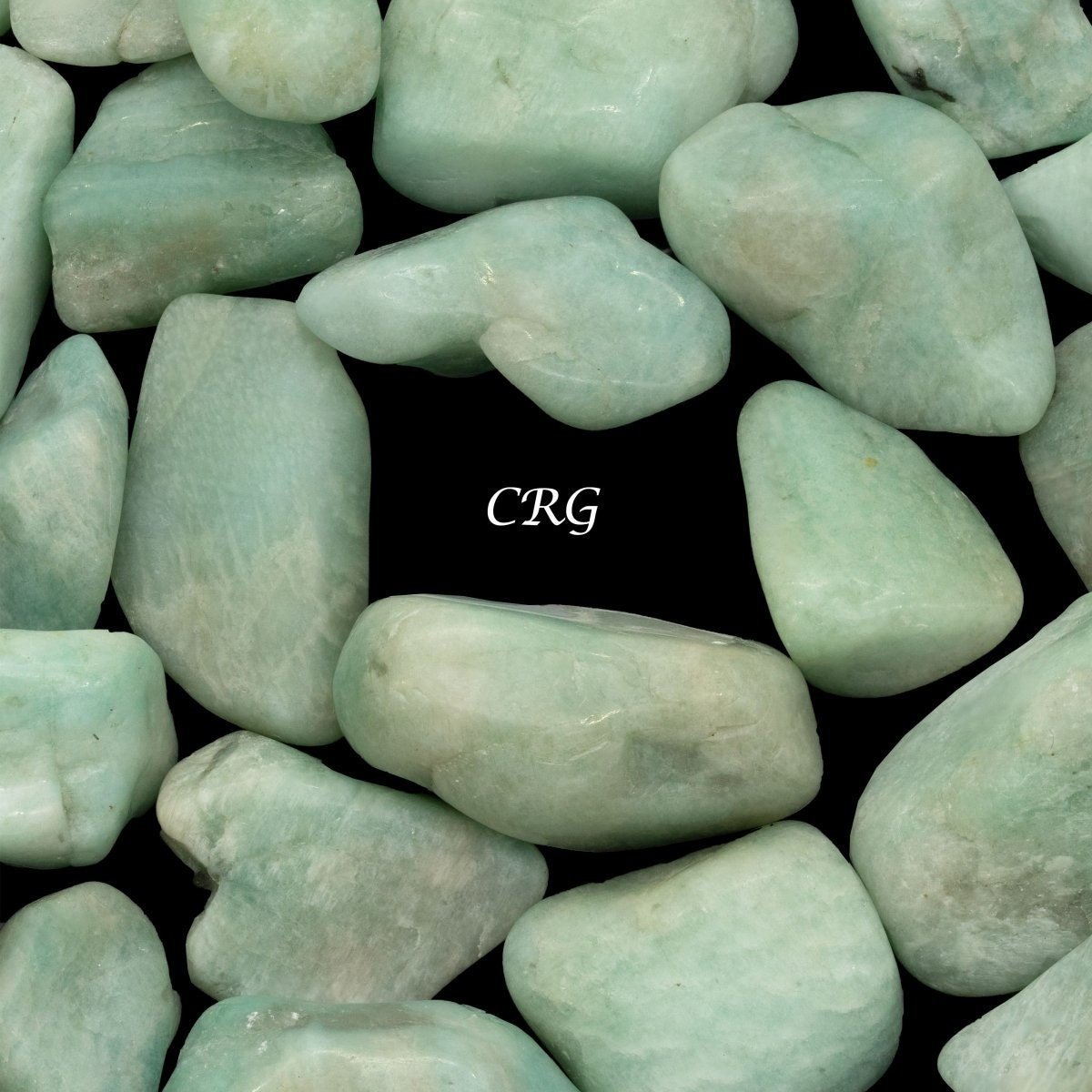Pierres roulées d'amazonite (taille de 2,5 à 5 cm)