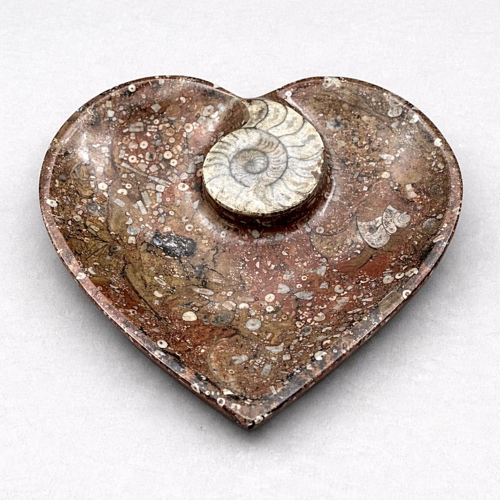 Piastra a cuore di ammonite 20 cm (1 pezzo)