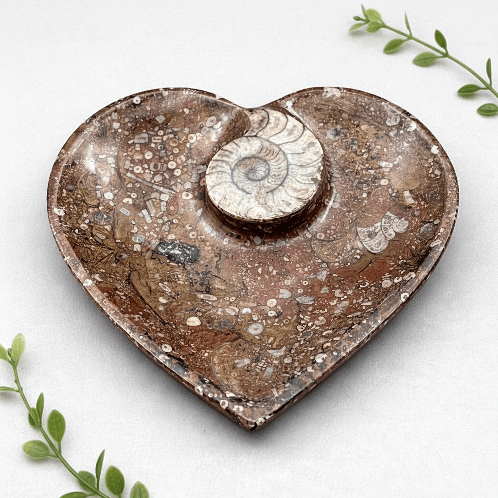 Piastra a cuore di ammonite 20 cm (1 pezzo)