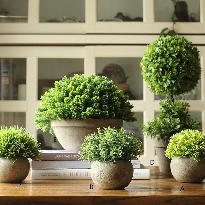 Topiaria artificiale in bosso finto in vari modelli