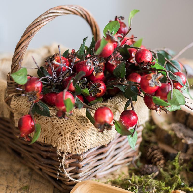 Bouquet di melograni artificiali, altezza 30 cm
