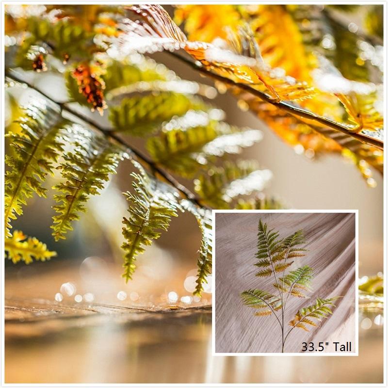 Tige de feuille de fougère arborescente artificielle, 86 cm de hauteur
