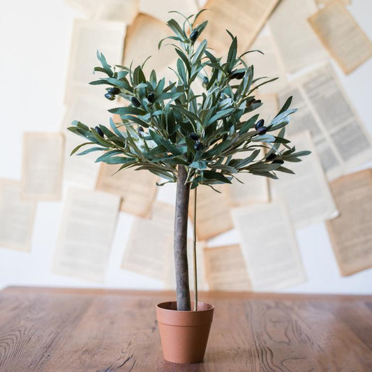 Artificial Small Olive Tree 24" Tall Faux