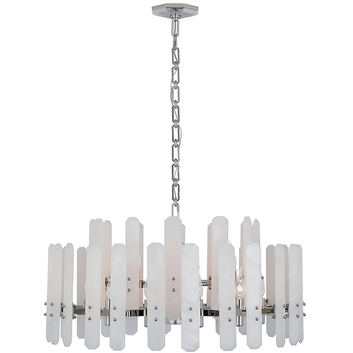 Artisanal Alabaster Large Chandelier