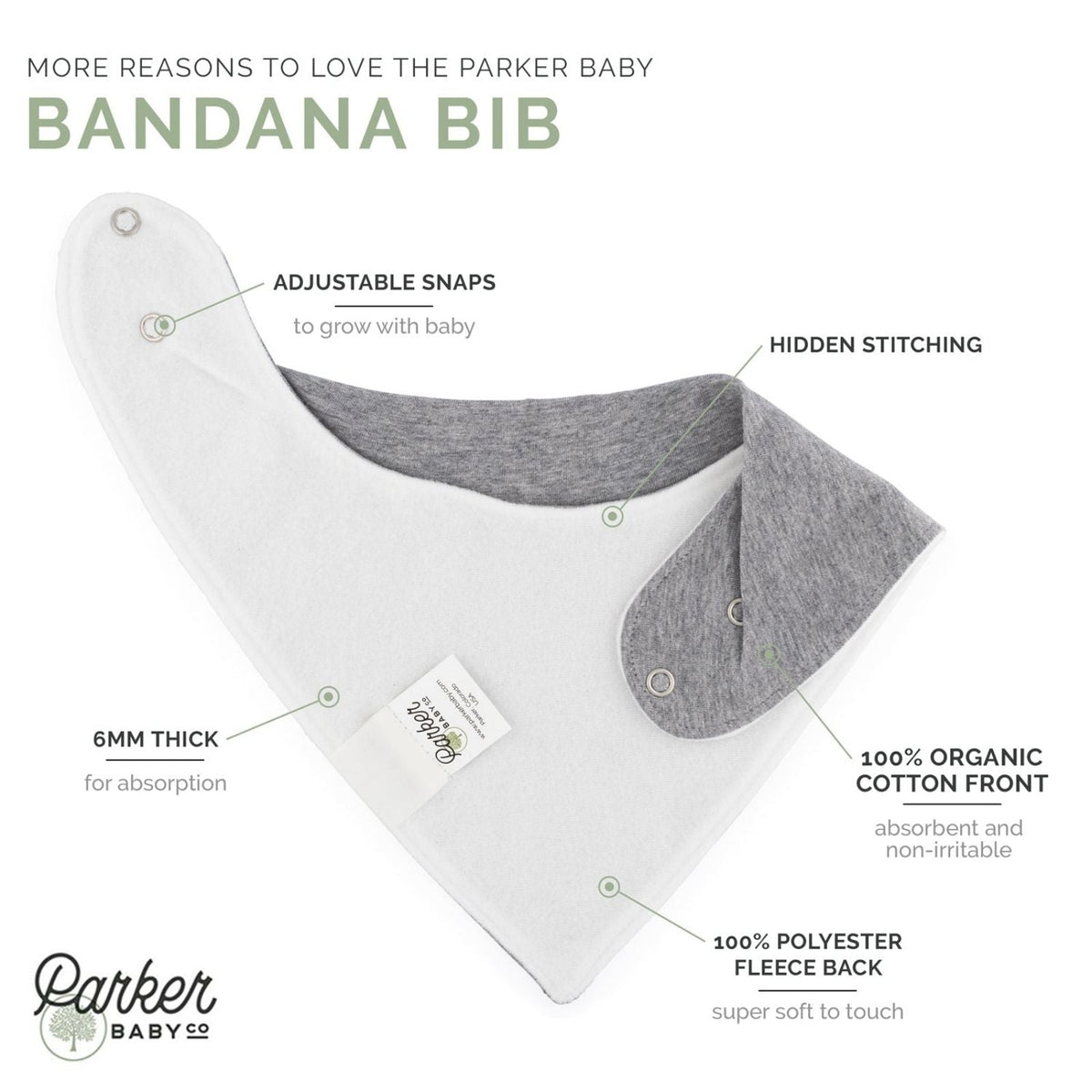 Set di bavaglini a bandana Parker