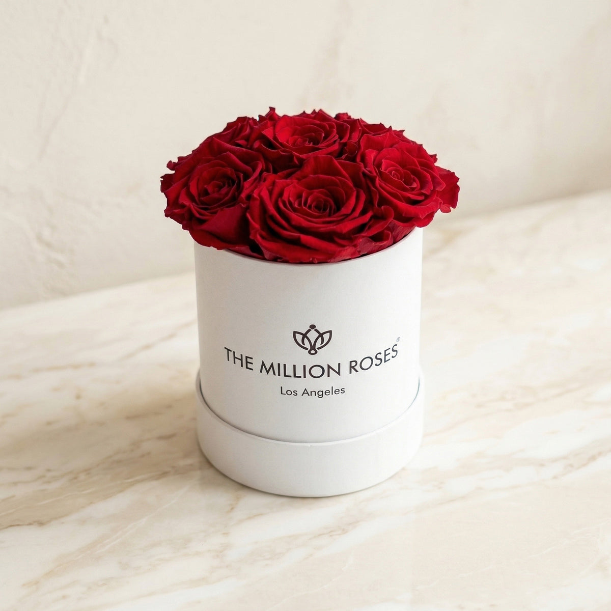 Boîte blanche Essence | Roses rouges