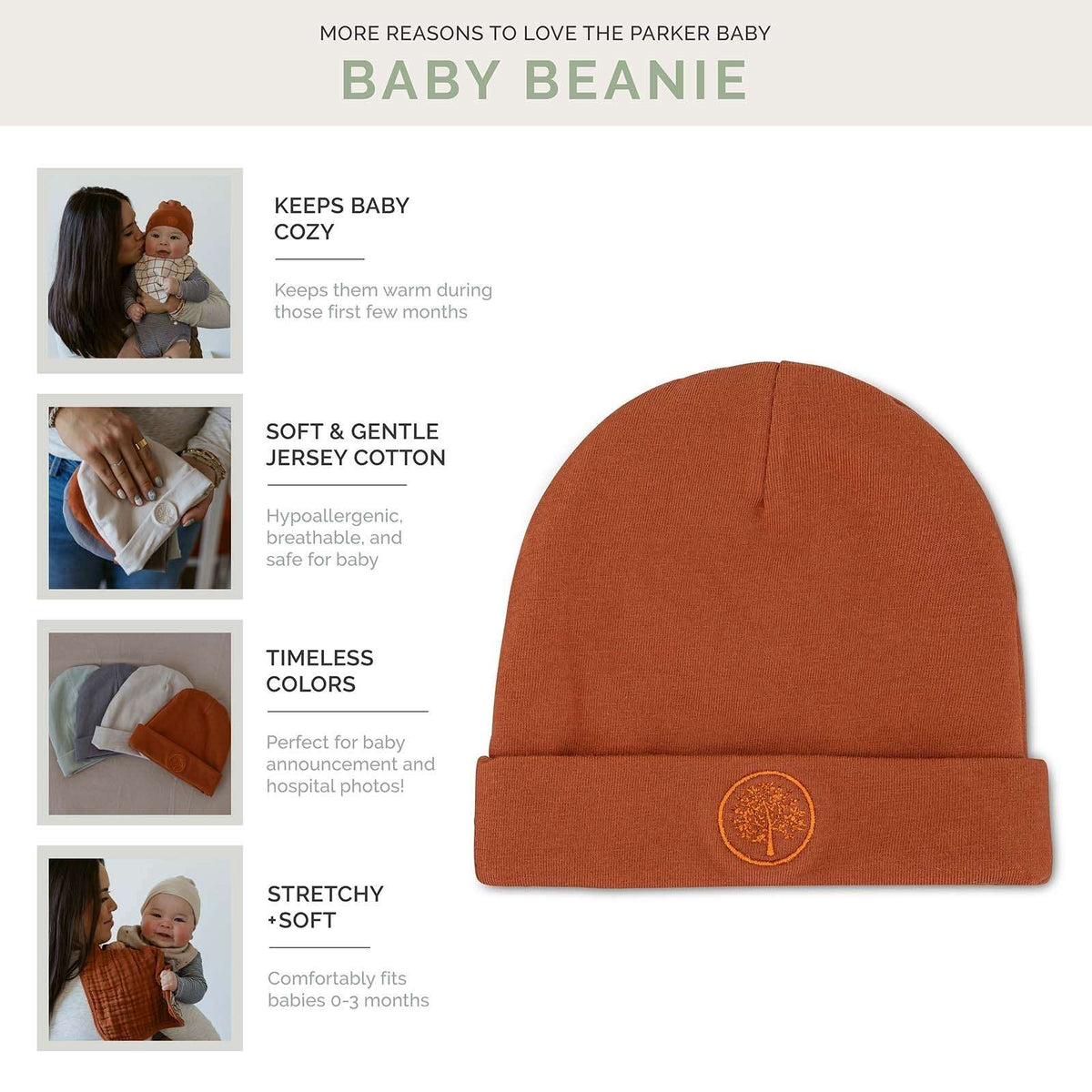 Bonnets pour bébé - Lot de 2