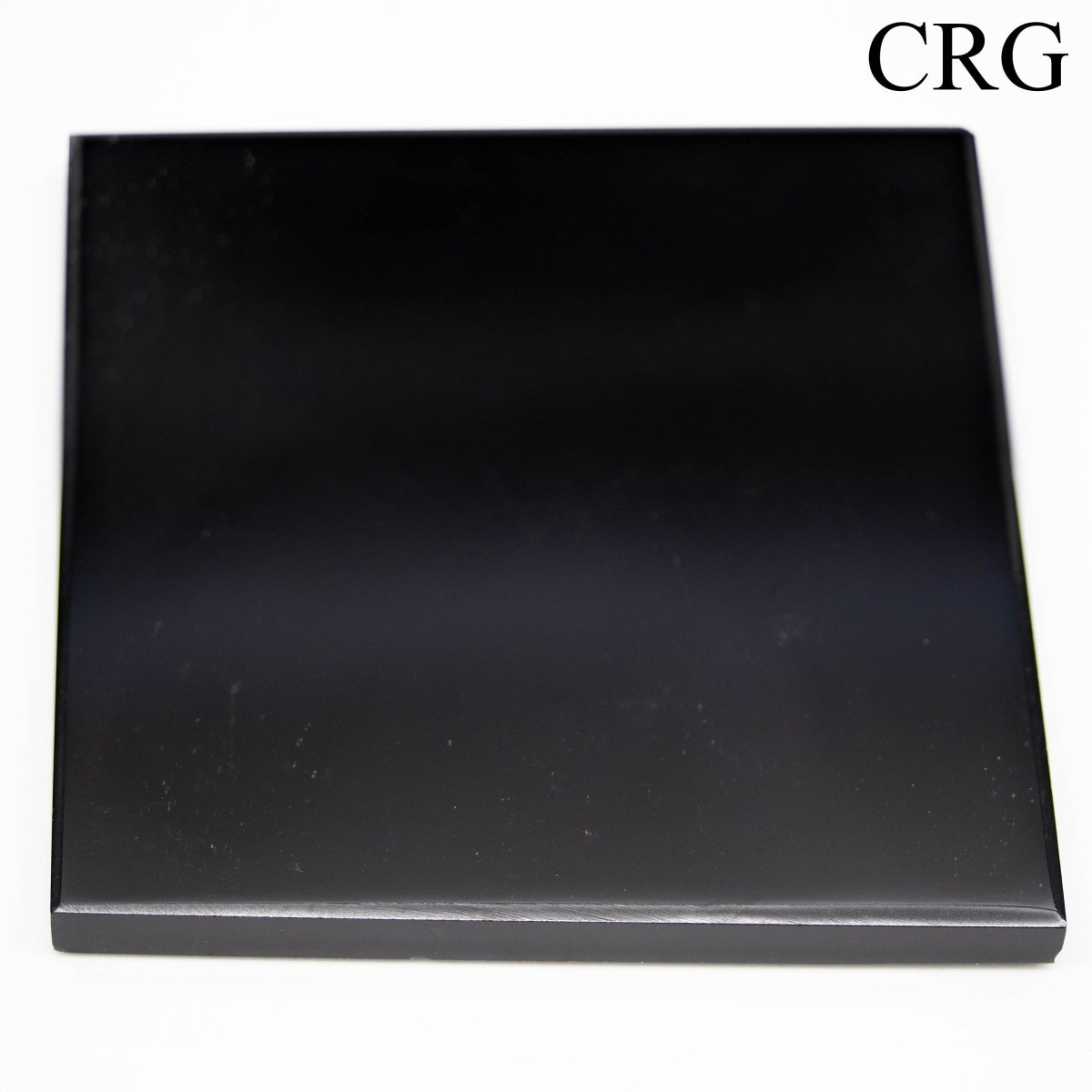 Sous-verres carrés en obsidienne noire (2 pièces) 3"-5" MOY*