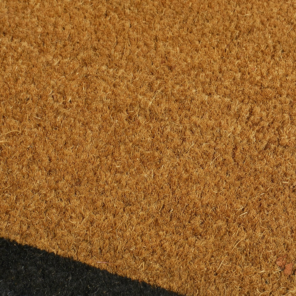 Paillasson en fibre de coco à bordure noire