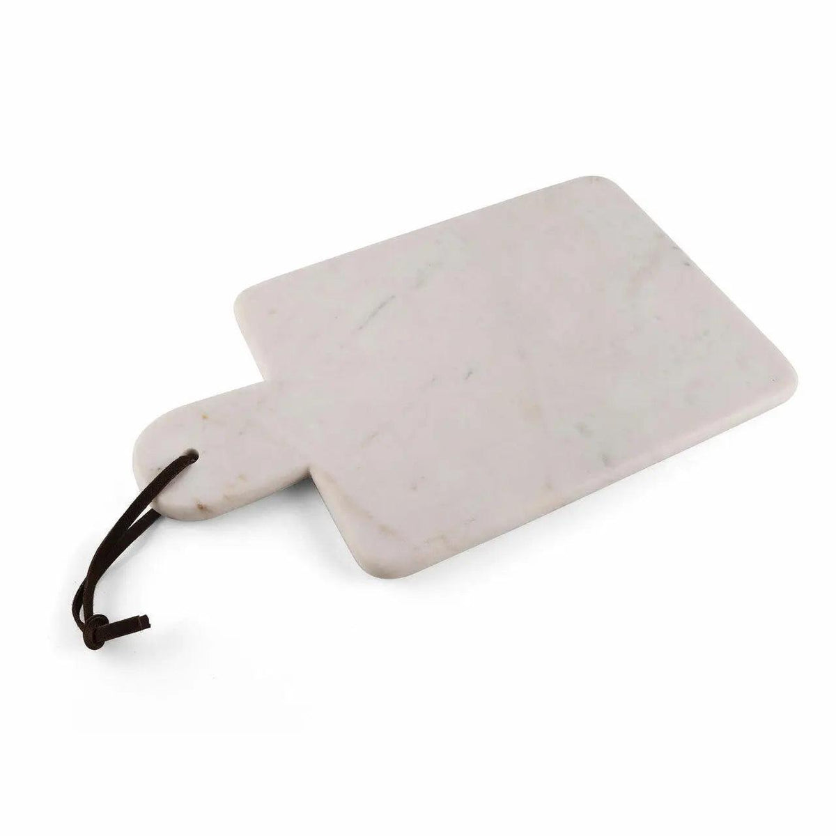 Tagliere da portata in marmo Bloom con manico in pelle