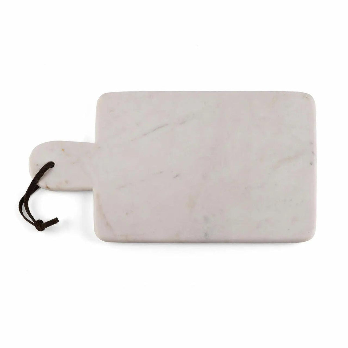Tagliere da portata in marmo Bloom con manico in pelle