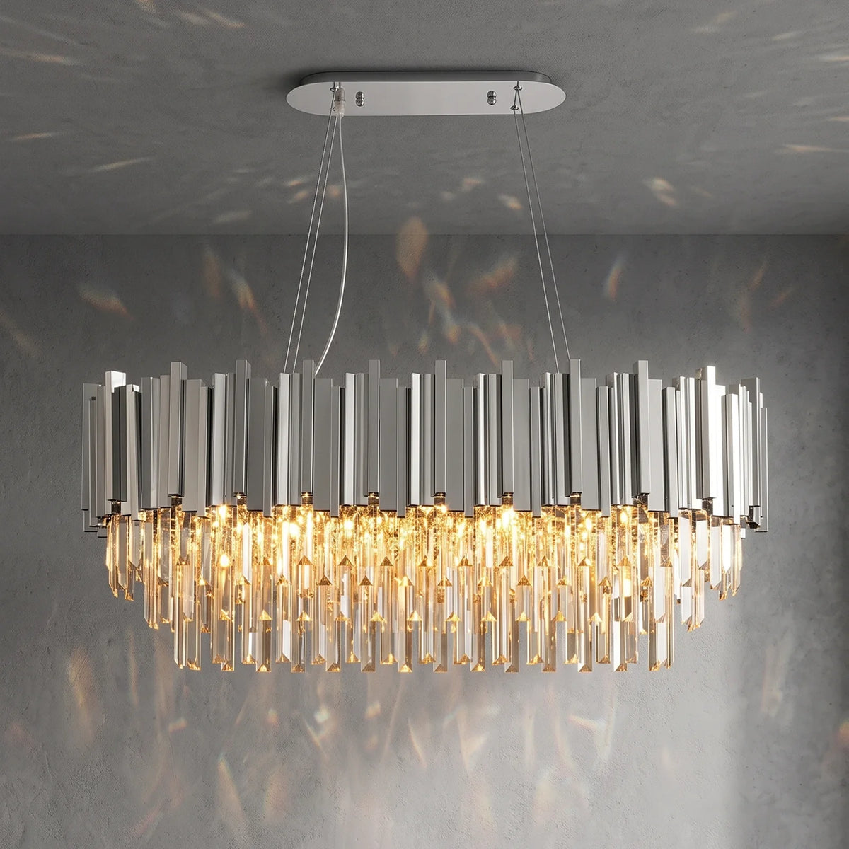 Bourbons Alphonsus Crystal Chandelier
