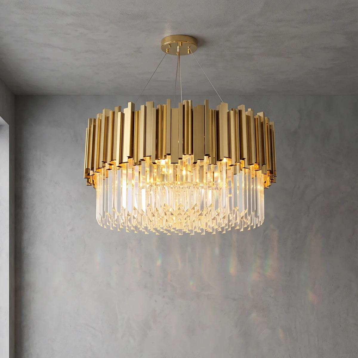 Bourbons Alphonsus Crystal Chandelier