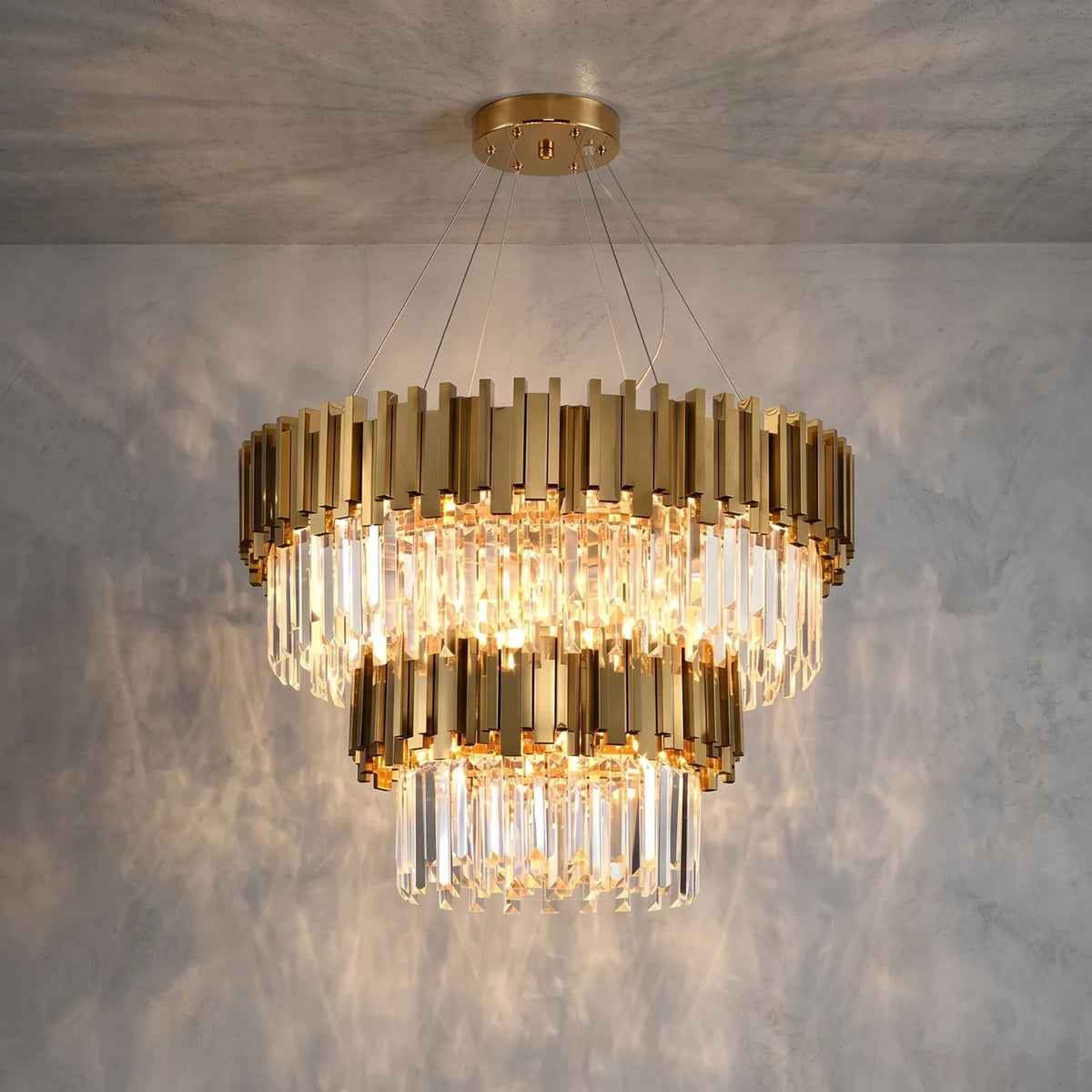 Bourbons Alphonsus Crystal Chandelier