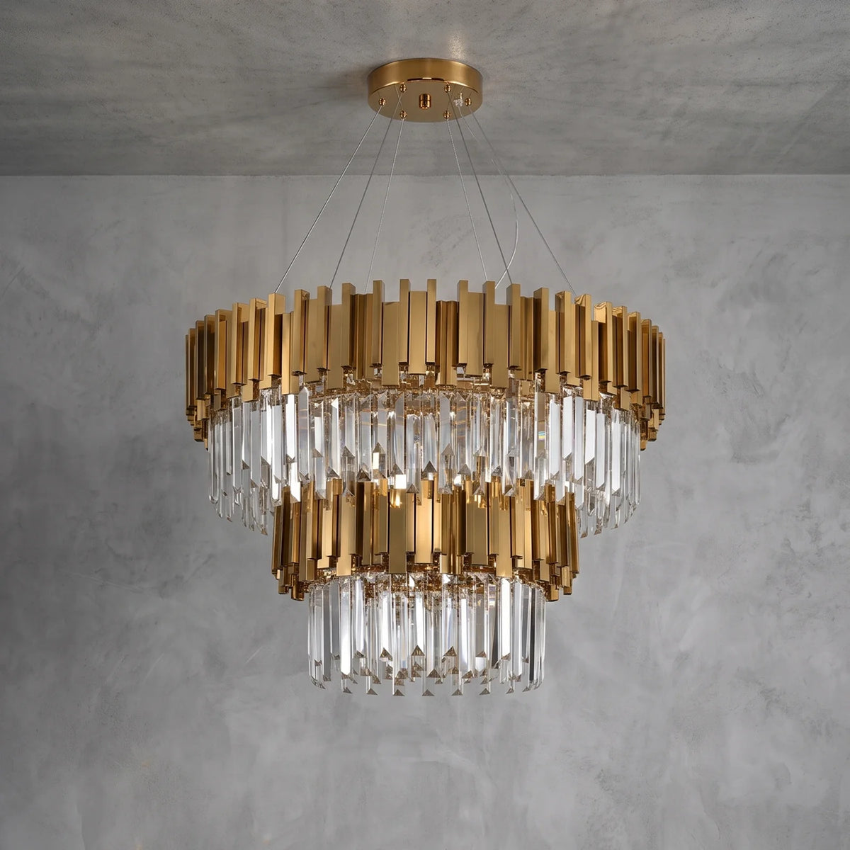 Bourbons Alphonsus Crystal Chandelier
