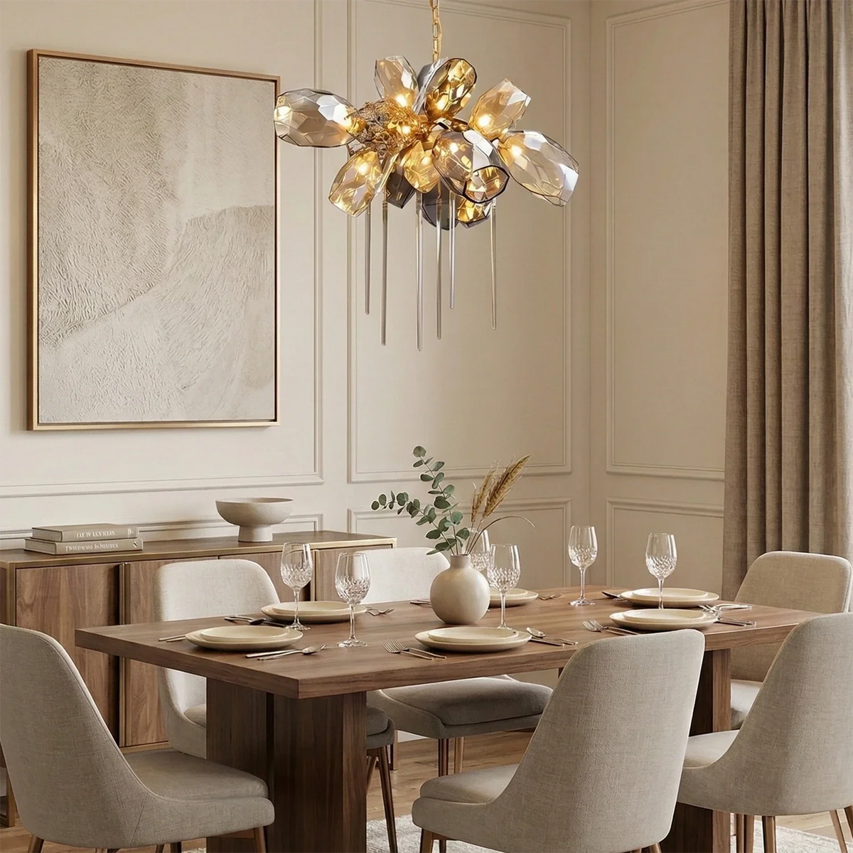 Britannica Luxury Stained Glass Chandelier