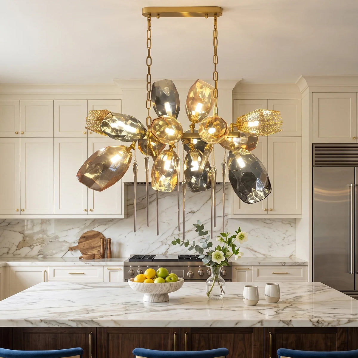 Britannica Luxury Stained Glass Chandelier