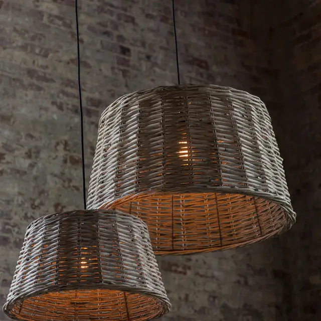 Handwoven Round Pendant Shade