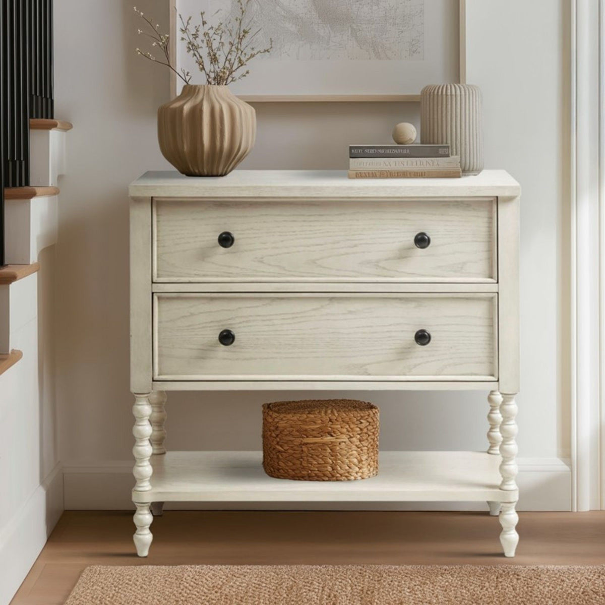 Commode d'appoint Beckett à 2 tiroirs