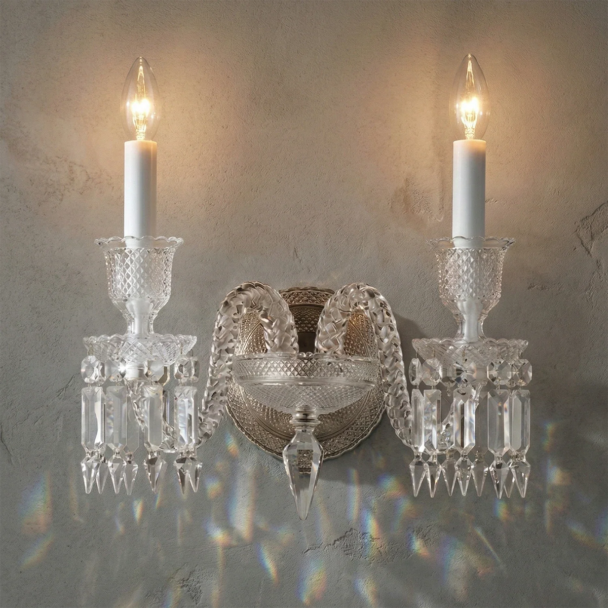 Caelum Apex Crystal Wall Lamp