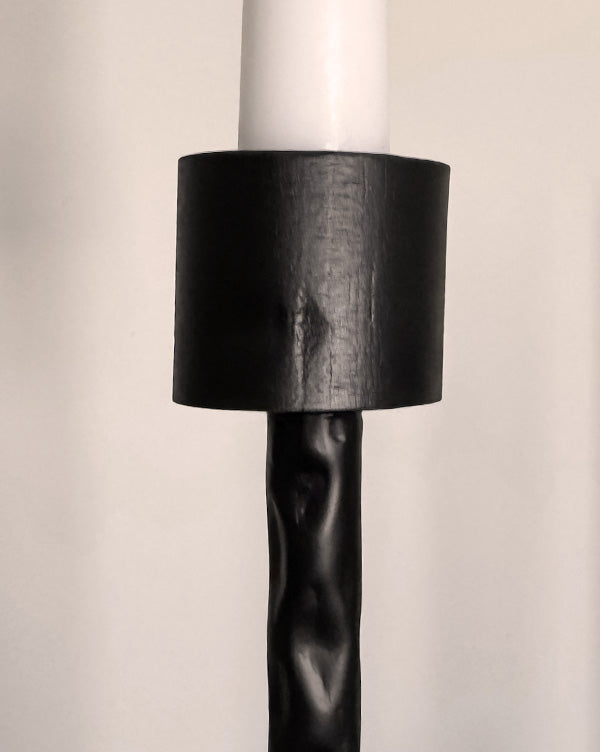 Candelabro da terra in ferro nero da 50 pollici