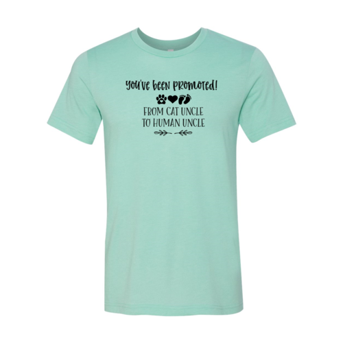 T-shirt « Tu as été promu de tonton chat à tonton humain »