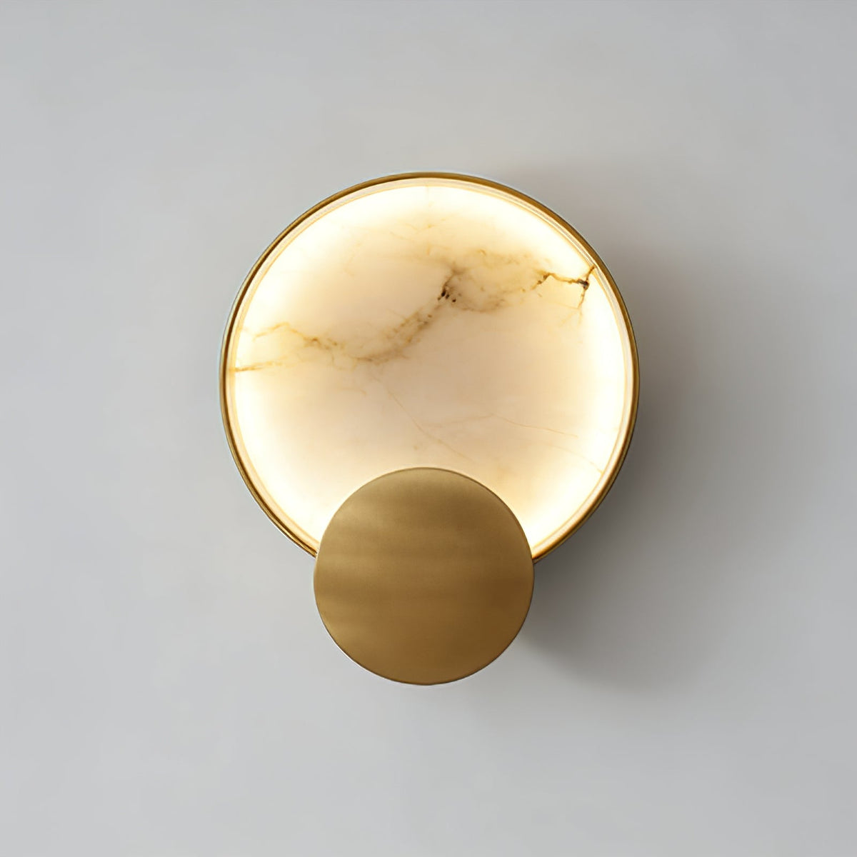 Celestial Jupiter Natural Alabaster Wall Sconce
