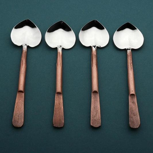 Celia Heart Coffee/Dessert Table Spoon 4 Pc. Set
