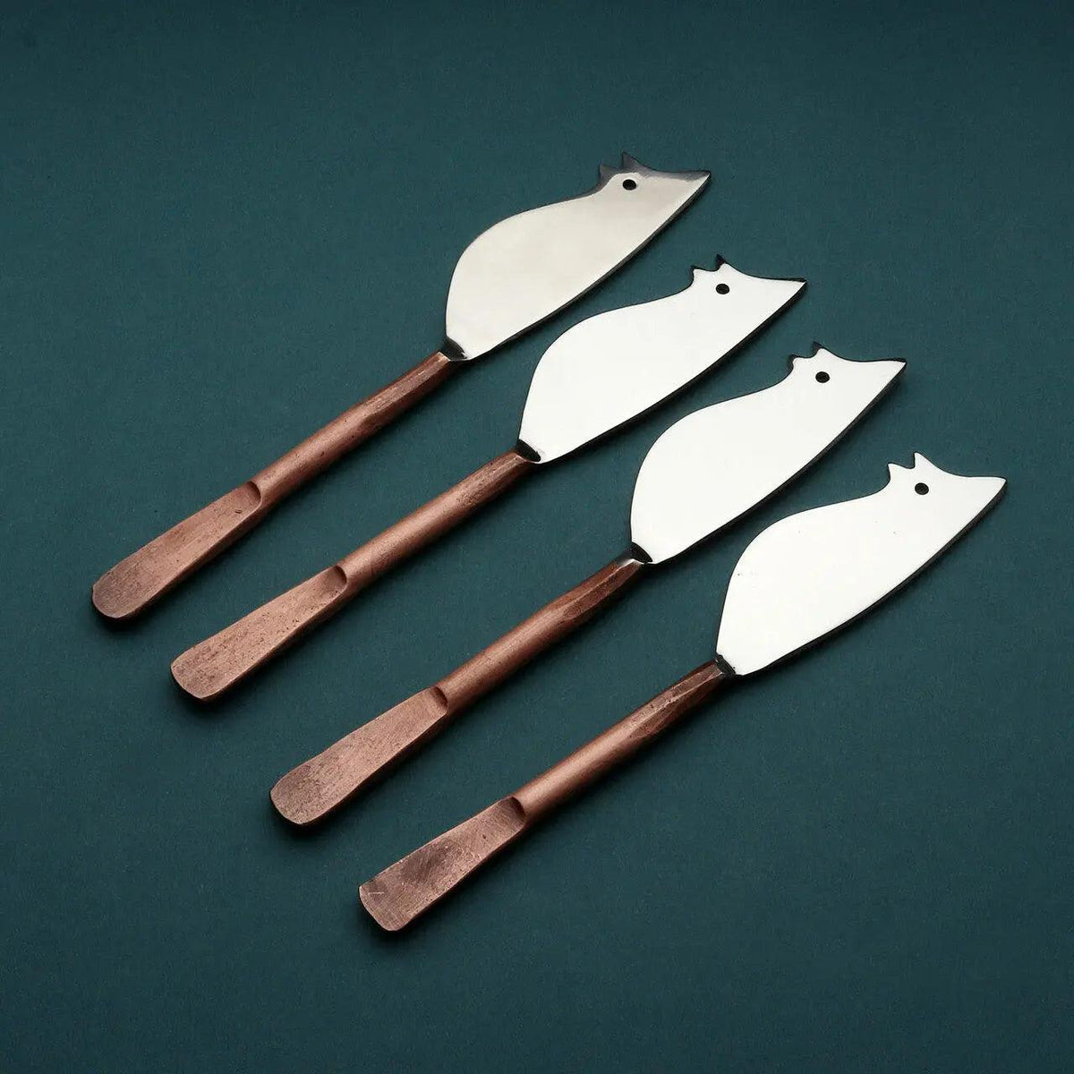 Set 4 pezzi coltelli spalma formaggio Celia Ratoncito
