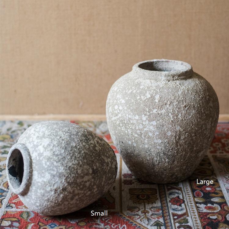 Vaso in cemento stile Pompei, vaso artistico fatto a mano