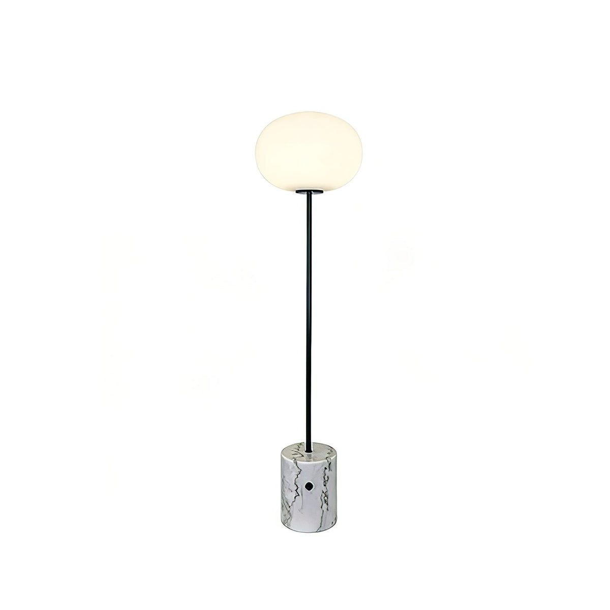 Chic Minimalist Round Marble Floor Light