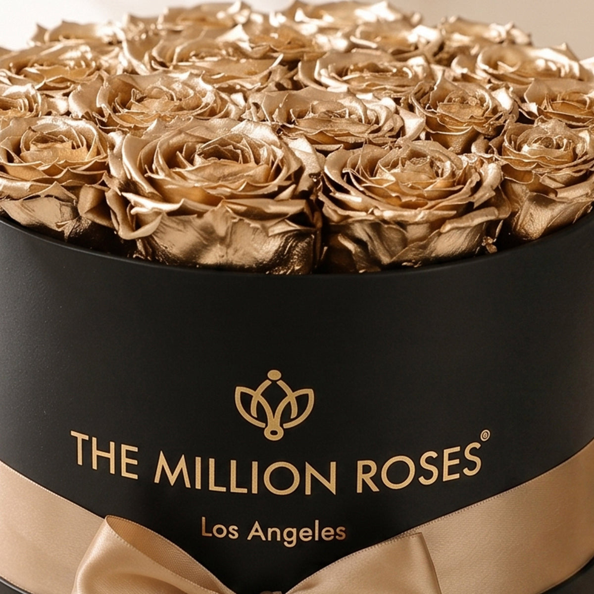 Classic Black Box | Rose in oro 24K