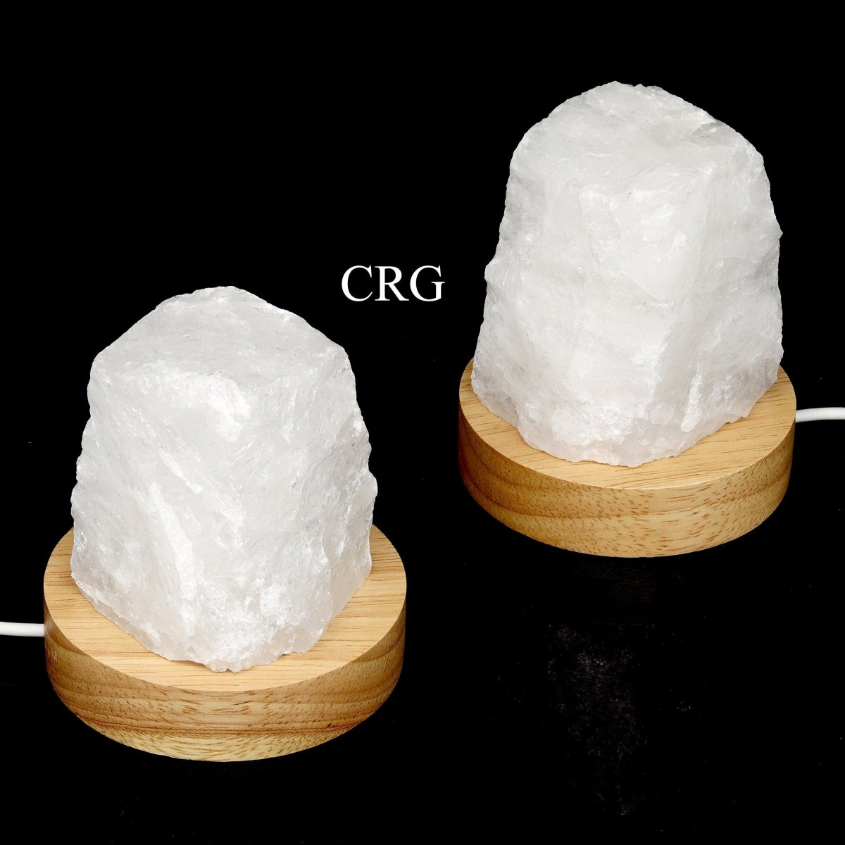 Lampada di quarzo ialino grezzo, dimensioni da 2,5 a 3,5 pollici