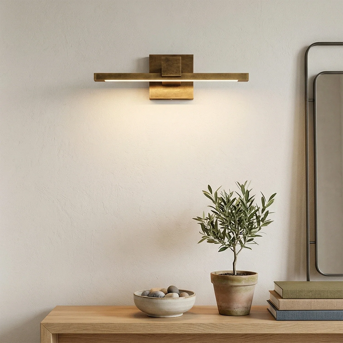 Applique per quadri in ottone Corinth