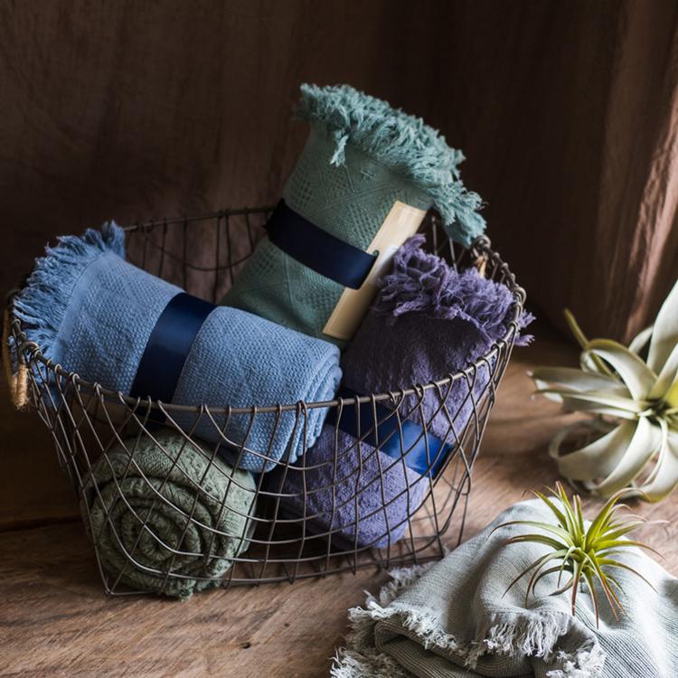 Plaid de canapé en coton