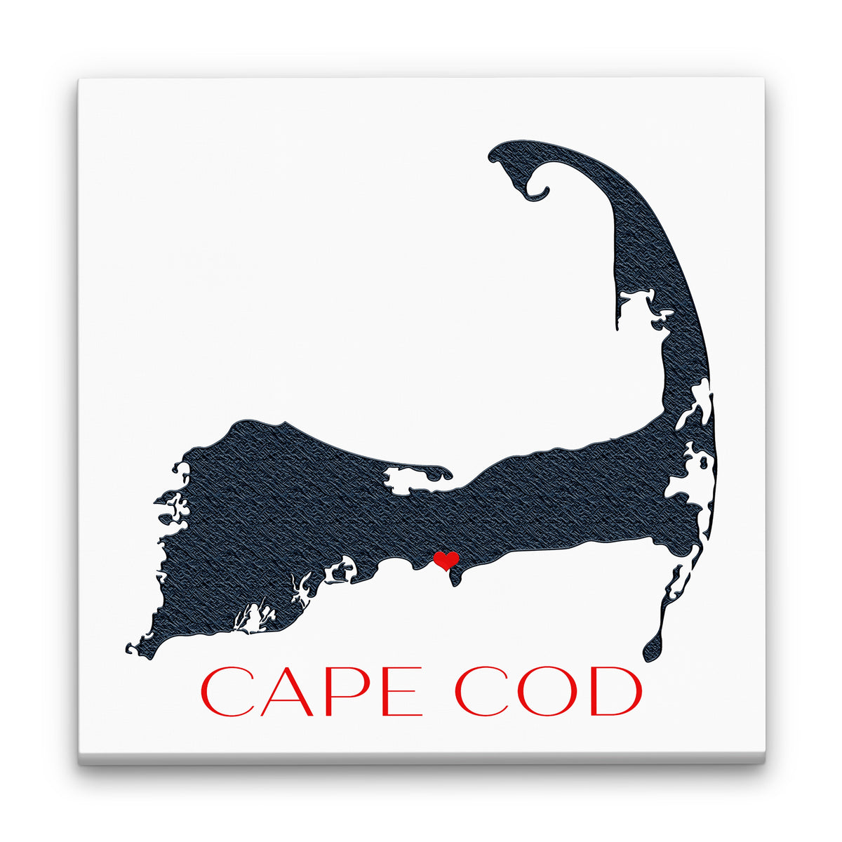 Décoration murale silhouette personnalisable sur toile Cape Cod