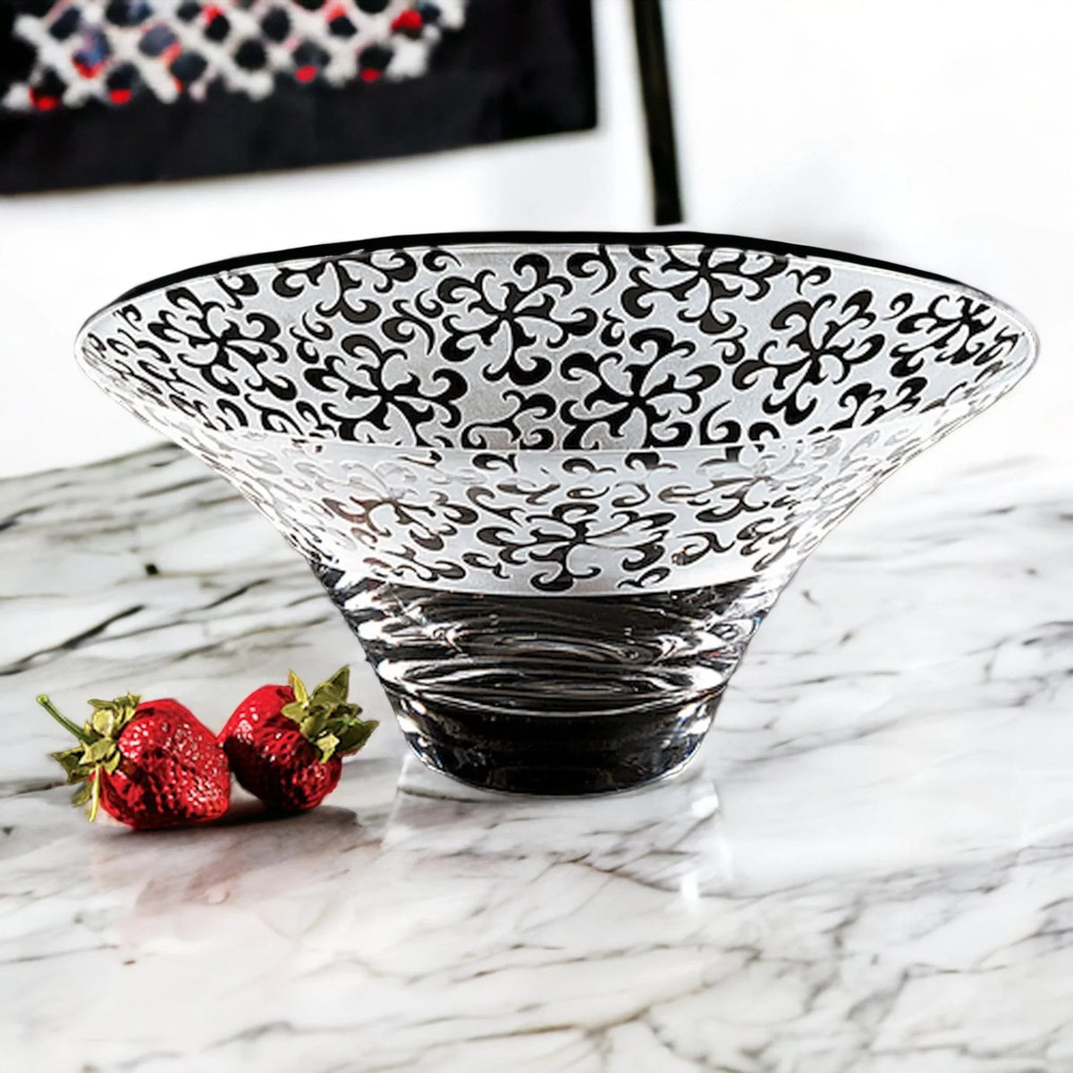 Coupe centre de table en cristal - Style Nirvana 10 pouces