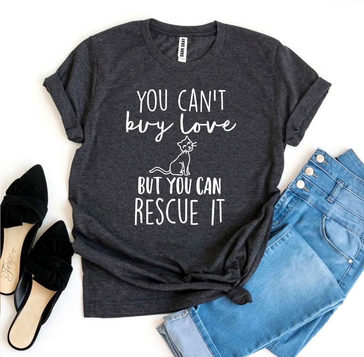 T-shirt "L'amore non si può comprare, ma si può adottare"