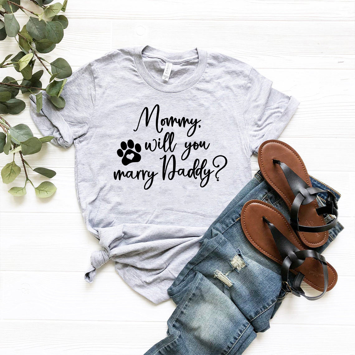 T-shirt Maman, veux-tu épouser Papa ?