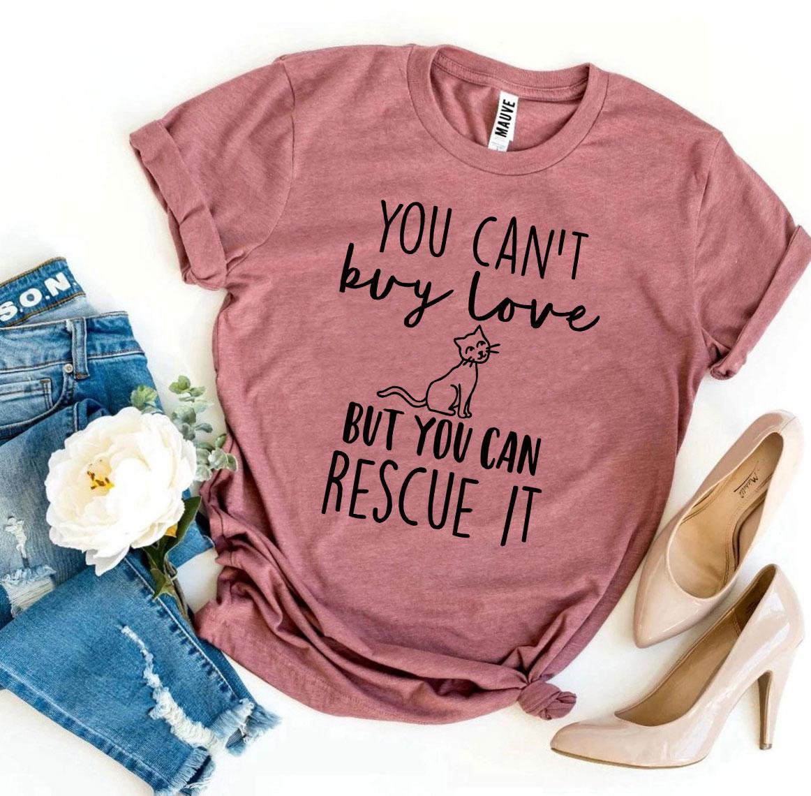 T-shirt "L'amore non si può comprare, ma si può adottare"