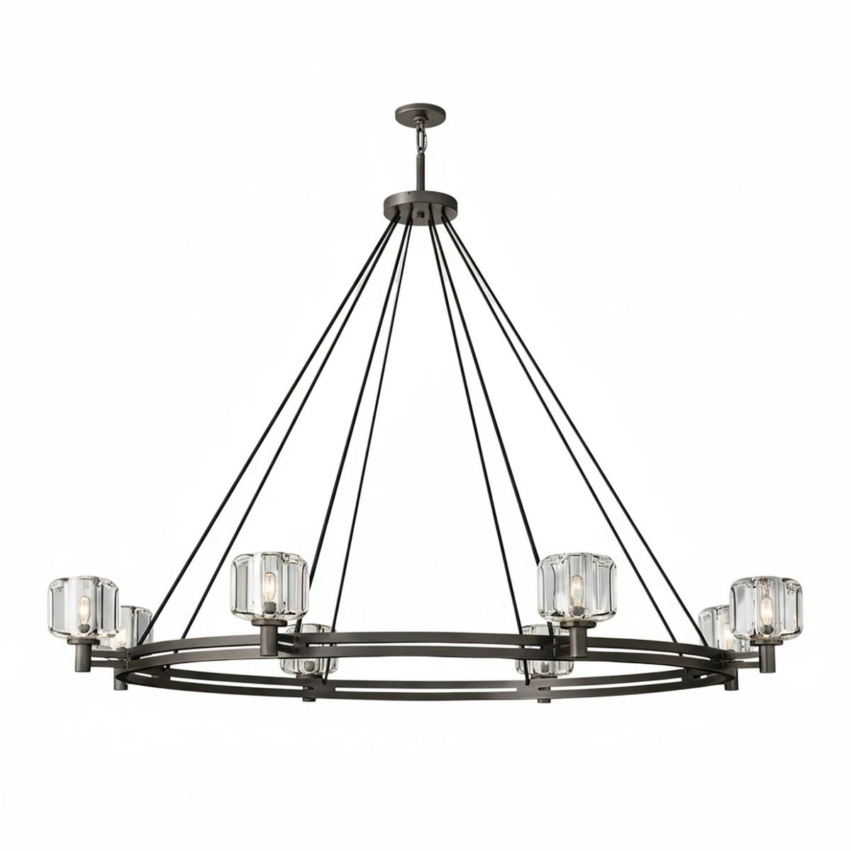 Demare Halo Crystal Ring Chandelier