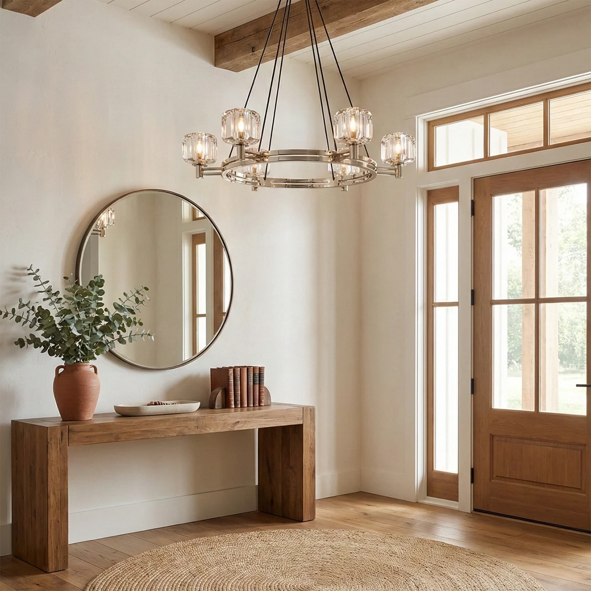 Demare Halo Crystal Ring Chandelier