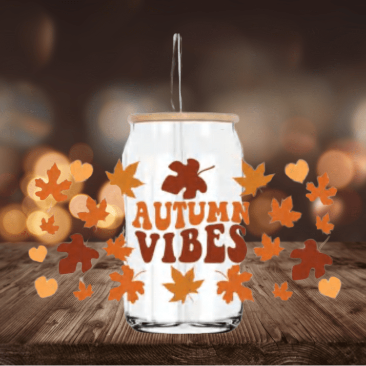 Pumpkin Spice Aesthetic Cup β Autumn Iced Coffee Tumbler, Reusable Drinkware