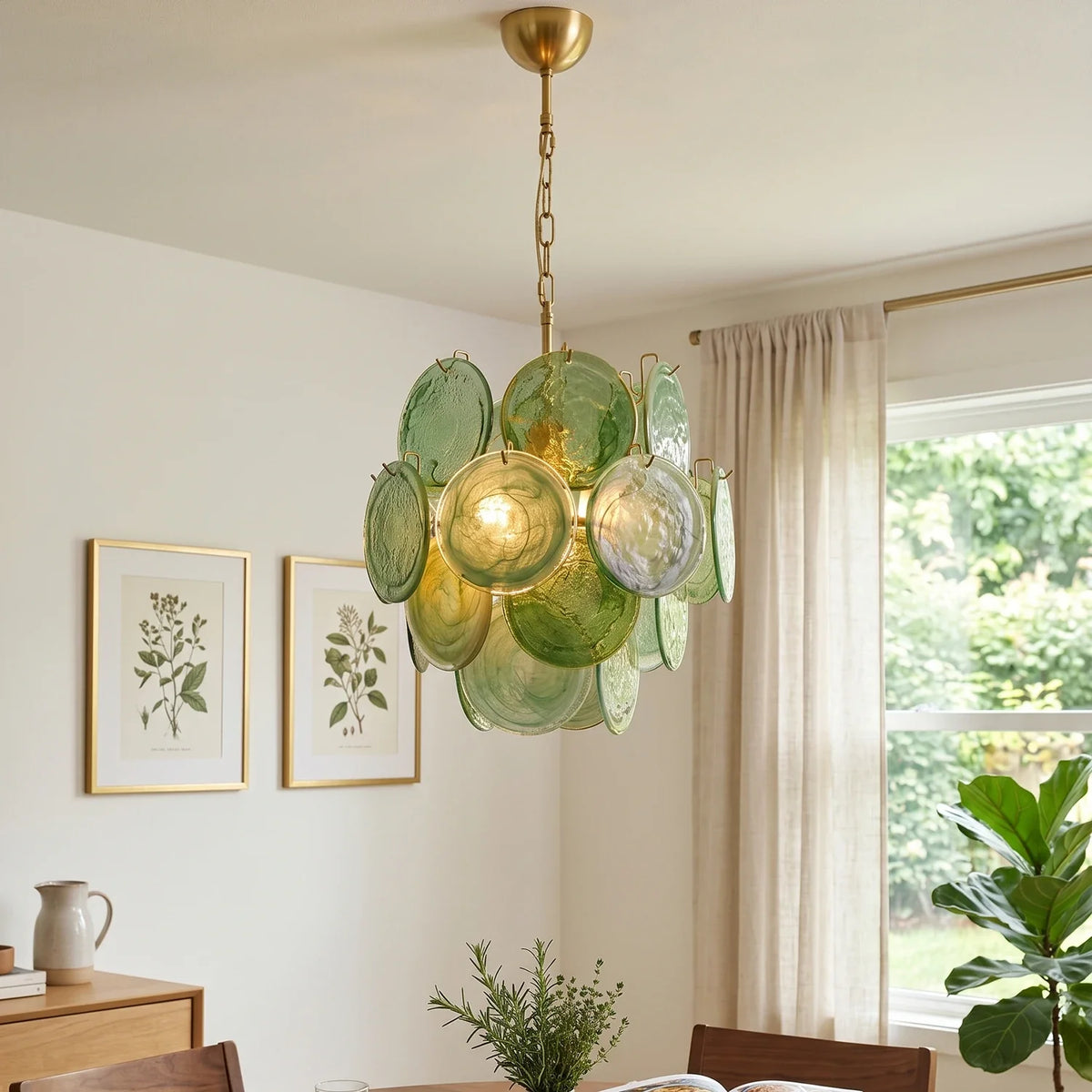 Tiered Aurelia Glass Multicolor Chandelier