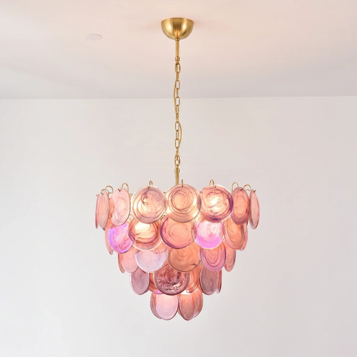 Tiered Aurelia Glass Multicolor Chandelier
